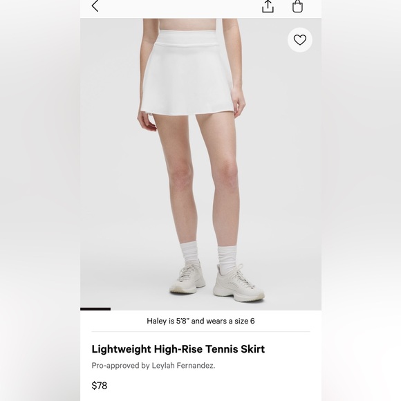 Lululemon Lightweight High-Rise Tennis Skirt - Picture 7 of 7